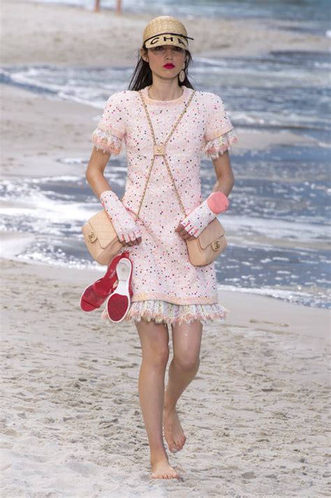 baby blue chanel bikini 2019|chanel's beach runway.